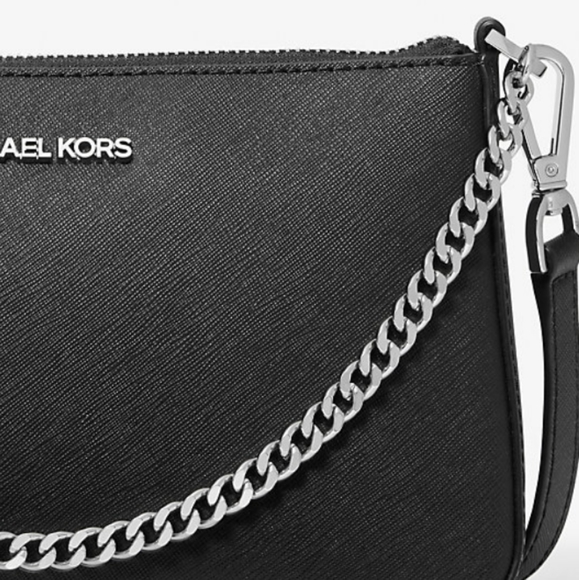 **SOLD** KORS Jet Set Medium Saffiano Leather Crossbody bag, NWT - Picture 8 of 10